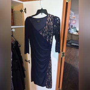 Navy blue half sleeve R & M dress size 8